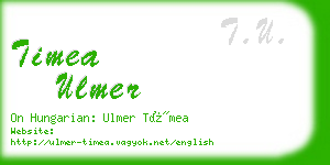 timea ulmer business card